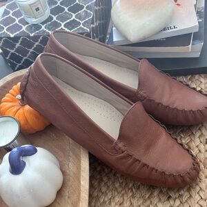 ❤️Cole Haan Women's Tan Leather Loafers Driving flats